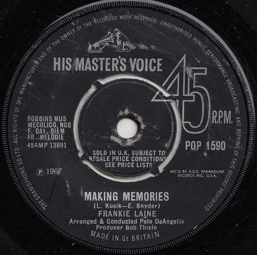 Frankie Laine : Making Memories (7", Single, 4-p)