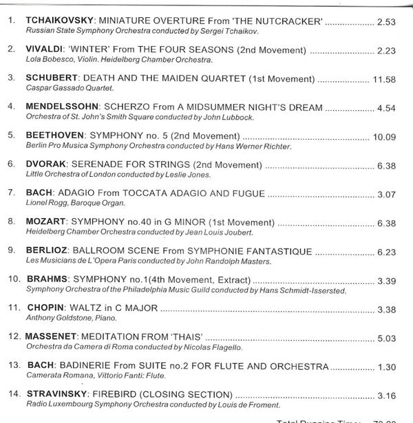 Various : Classical Masterpieces Volume 7 (CD, Comp)