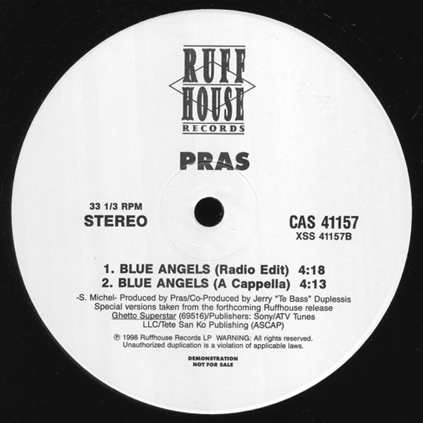 Pras Michel : Blue Angels (12", Promo)