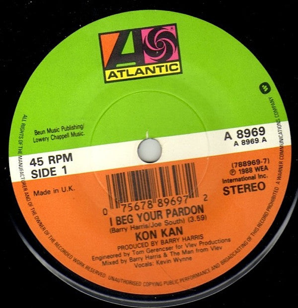 Kon Kan : I Beg Your Pardon (7", Single)