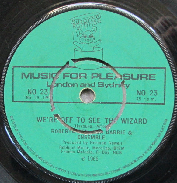 Roberta Rex, Ken Barrie & Ensemble (16) : We're Off To See The Wizard / Follow The Yellow Brick Road (7", Gre)