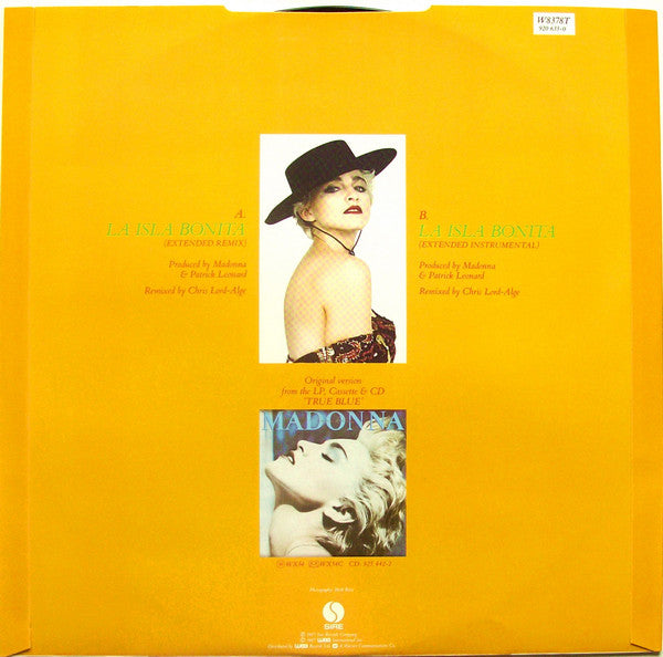 Madonna : La Isla Bonita (12", Single)