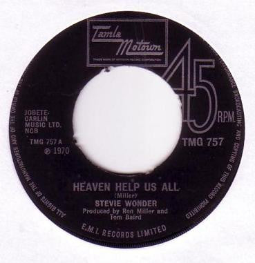 Stevie Wonder : Heaven Help Us All (7", Single)