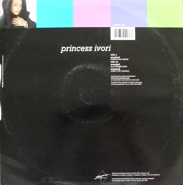 Princess Ivori : Wanted (Mantronix Remix) (12")