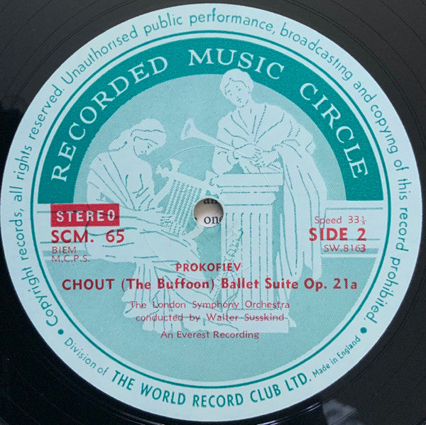 Sergei Prokofiev, London Symphony Orchestra Conducted By Walter Susskind : Chout ("The Clown") Ballet Suite, Op. 21a (LP)