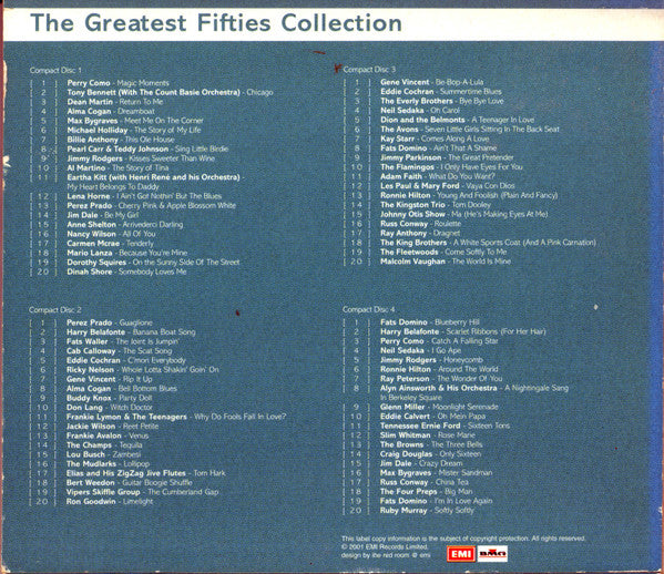 Various : HMV - The Greatest Fifties Collection (4xCD, Comp)