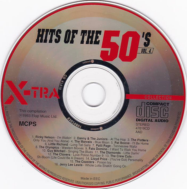 Various : Hits Of The 50's Vol. 4 (CD, Album, Comp)