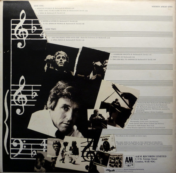 Burt Bacharach : Burt Bacharach (LP, Album, Gat)