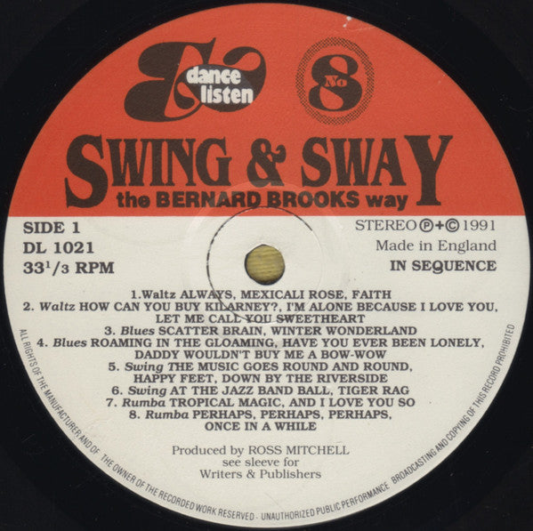 Bernard Brooks : Swing & Sway The Bernard Brooks Way (LP)