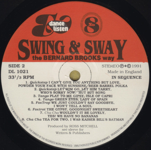 Bernard Brooks : Swing & Sway The Bernard Brooks Way (LP)