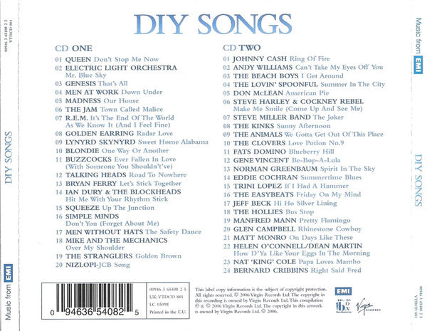 Various : DIY Songs (2xCD, Comp)