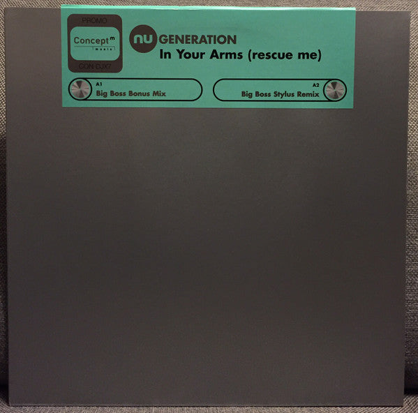 Nu Generation : In Your Arms (Rescue Me) (12", Promo)