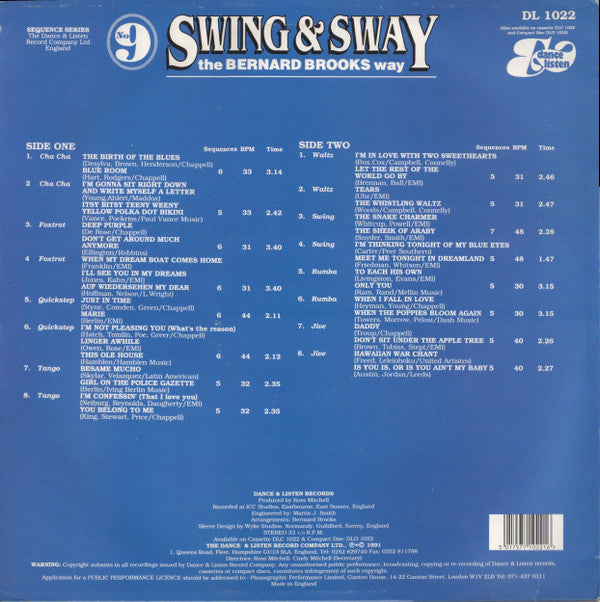 Bernard Brooks : Swing & Sway The Bernard Brooks Way (LP)