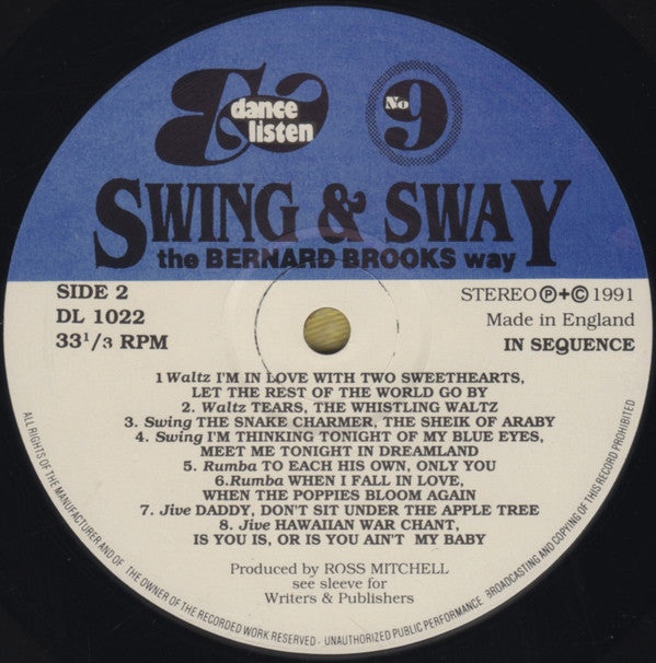 Bernard Brooks : Swing & Sway The Bernard Brooks Way (LP)