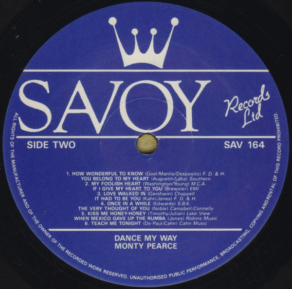Monty Pearce : Dance My Way (LP)