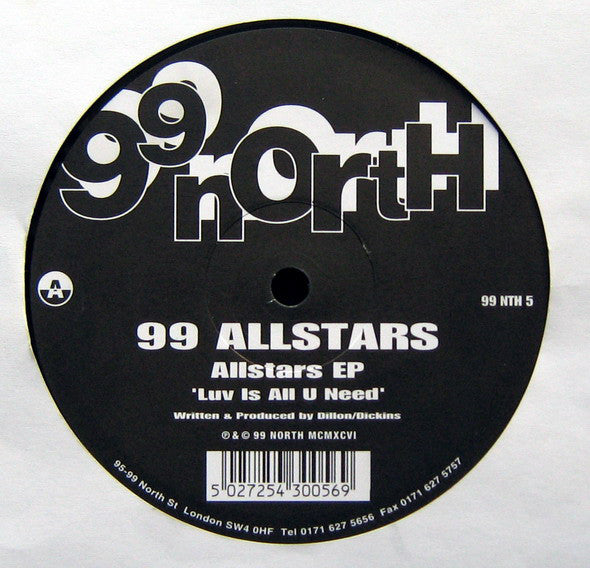 99 Allstars : Allstars EP (12", EP)