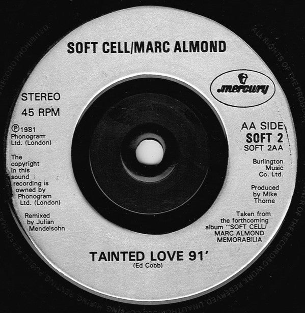 Soft Cell / Marc Almond : Tainted Love '91 (7", Single, Sil)