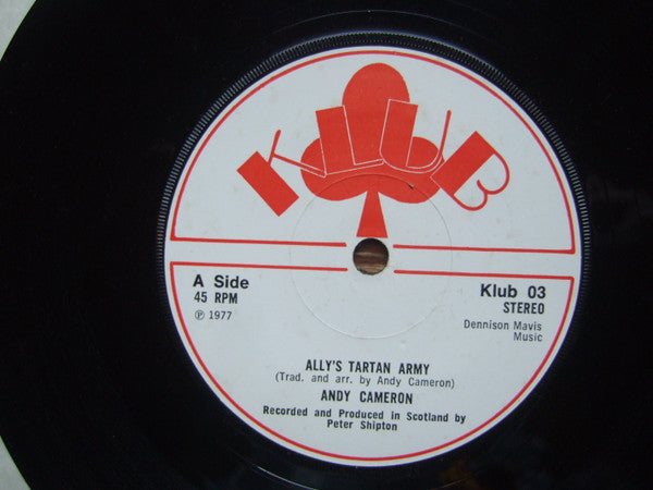 Andy Cameron : Ally's Tartan Army (7", Lab)