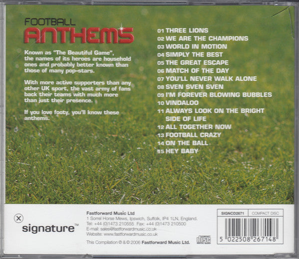Unknown Artist : Football Anthems (CD, Comp)