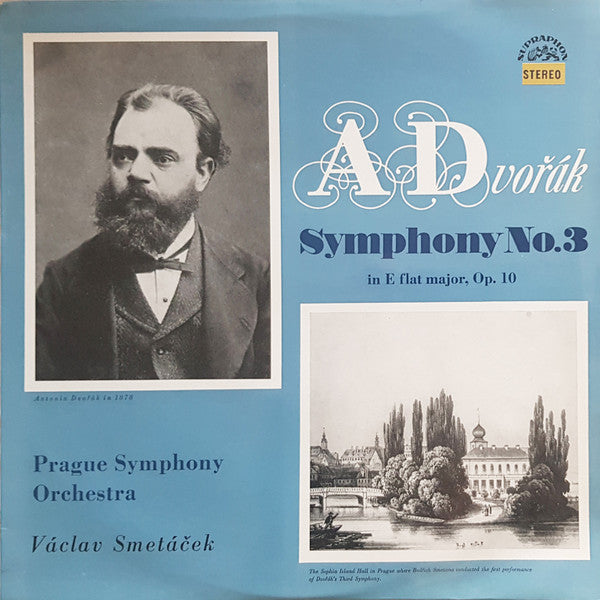 Antonín Dvořák, The Prague Symphony Orchestra, Václav Smetáček : Symphony No. 3 In E Flat Major, Op. 10 (LP)