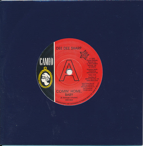 Dee Dee Sharp : Comin' Home Baby / Standing In The Need Of Love (7", Single, Promo, Sol)