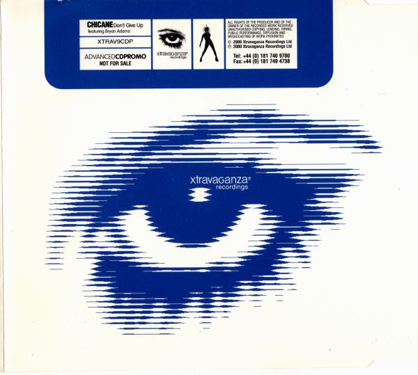 Chicane Featuring Bryan Adams : Don't Give Up (CD, Single, Promo)