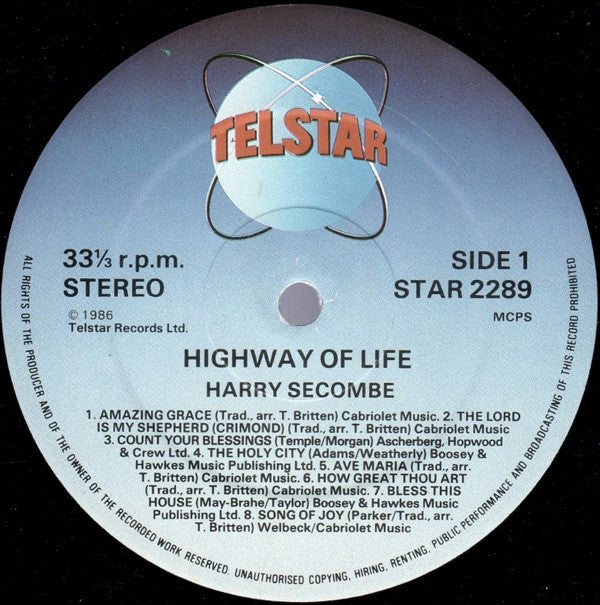 Harry Secombe : Highway Of Life (LP, Album)