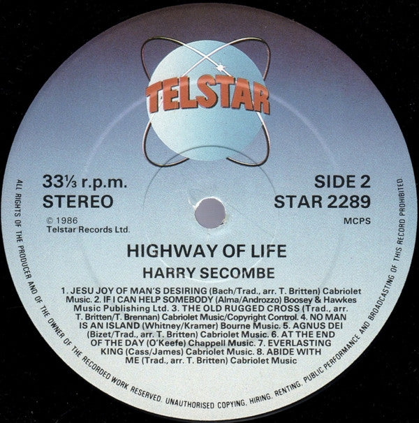 Harry Secombe : Highway Of Life (LP, Album)