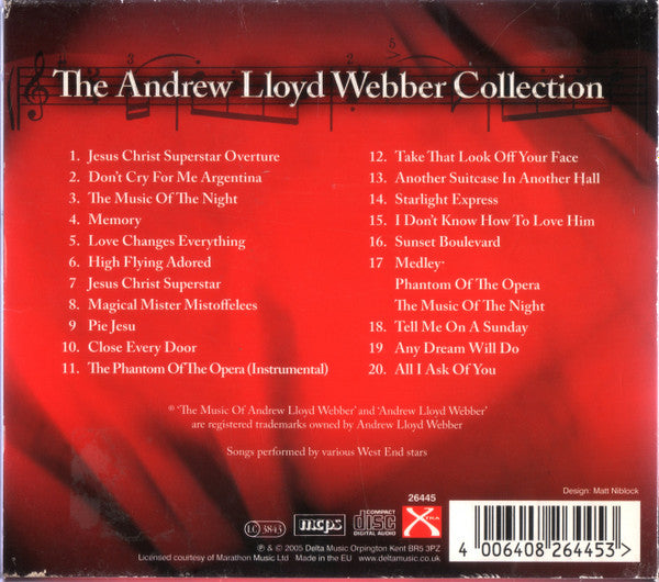 Various : The Andrew Lloyd Webber Collection (CD, Album)
