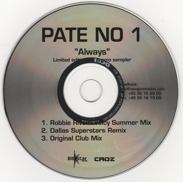 Pate No.1 : Always (CD, Single, Ltd, Promo, Smplr)