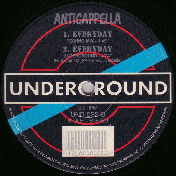 Anticappella : Everyday (12")