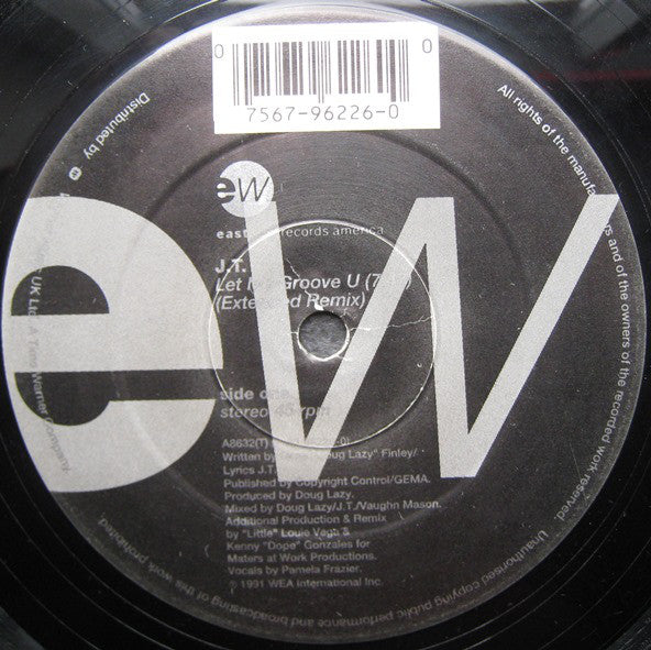 J.T. : Let Me Groove U (12")