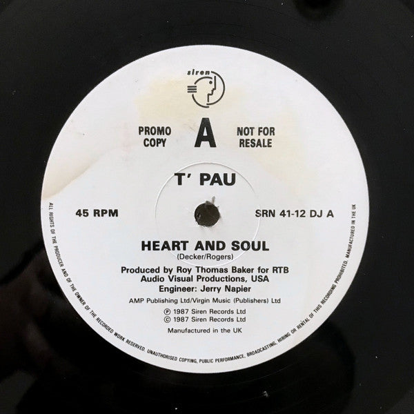 T'Pau : Heart & Soul (12", Promo)