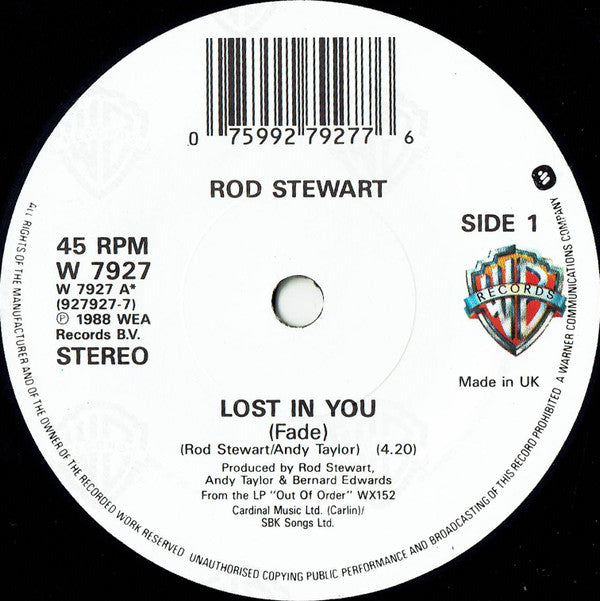 Rod Stewart : Lost In You (7", Single)