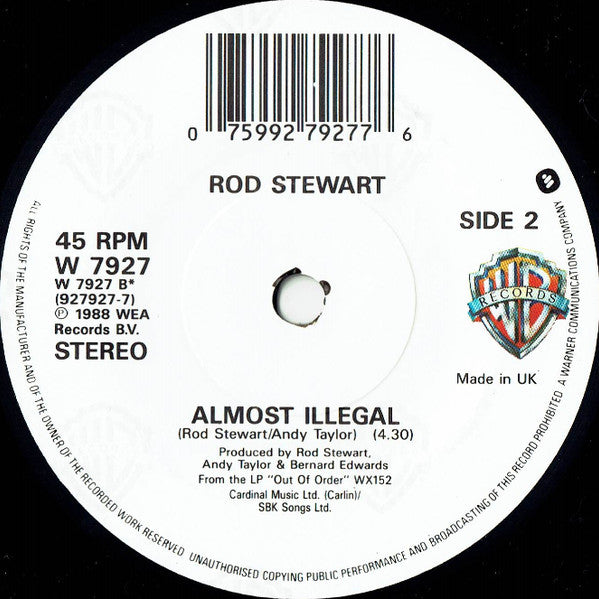 Rod Stewart : Lost In You (7", Single)