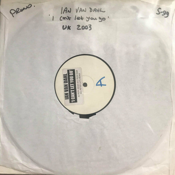 Ian Van Dahl : I Can't Let You Go (12", Promo, W/Lbl, Sti)