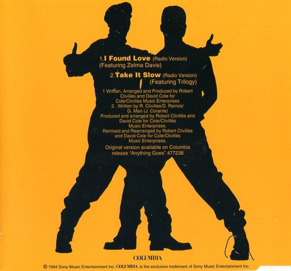 C + C Music Factory : I Found Love / Take A Toke (CD, Single, Promo)