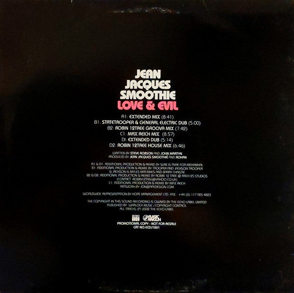 Jean Jacques Smoothie : A Promotional Guide To Love & Evil (2x12", Promo)