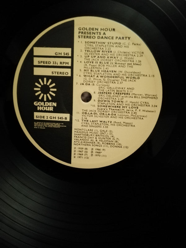Various : Golden Hour Presents A Stereo Dance Party (LP, Comp)