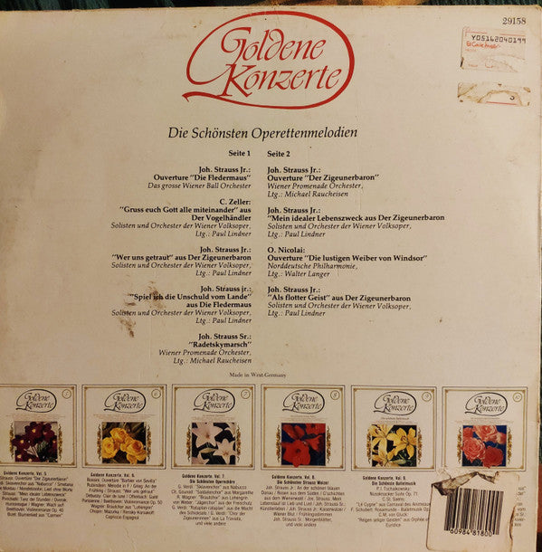 Various : Die Schönsten Operettenmelodien (LP, Comp)