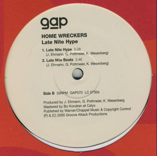 Homewreckers : Nobody Loves You (When You're Down And Out) (12")