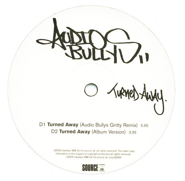 Audio Bullys : The Things / Turned Away (2x12")