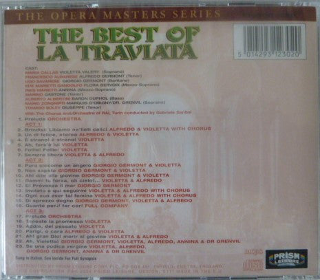 Giuseppe Verdi : The Best Of La Traviata (CD, Comp, RM)
