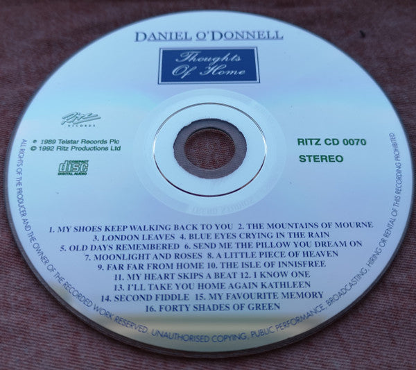 Daniel O'Donnell : Thoughts Of Home (CD, Album, RE)