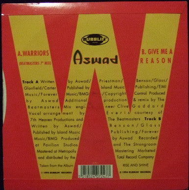 Aswad : Warriors (7", Single)