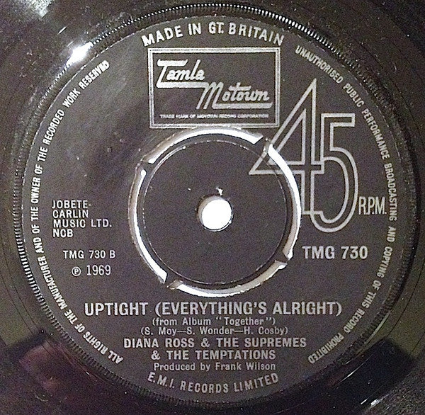 Diana Ross & The Supremes* & The Temptations : Why (Must We Fall In Love) / Uptight (Everything's Alright) (7", Single, 4-P)