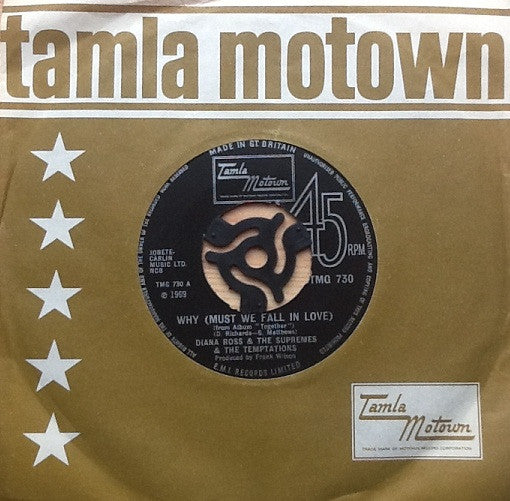 Diana Ross & The Supremes* & The Temptations : Why (Must We Fall In Love) / Uptight (Everything's Alright) (7", Single, 4-P)