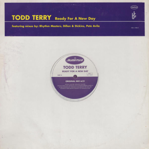 Todd Terry : Ready For A New Day (2x12", Promo)