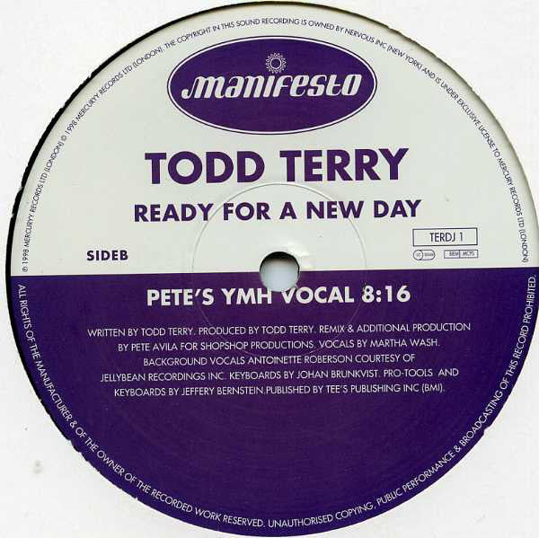 Todd Terry : Ready For A New Day (2x12", Promo)