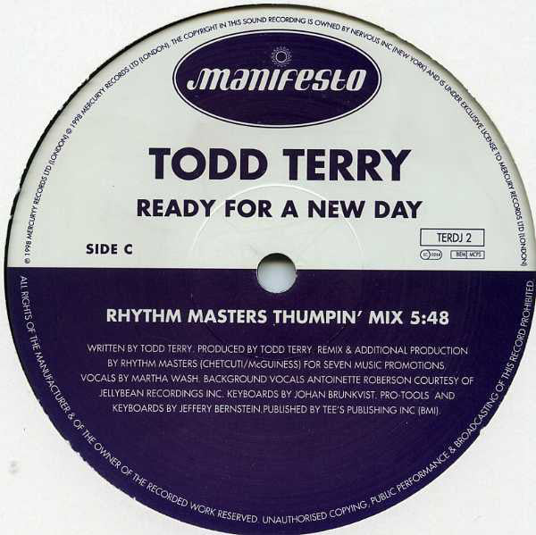Todd Terry : Ready For A New Day (2x12", Promo)